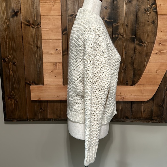 Madewell Bomber Cardigan Sweater in Antique Cream - Picture 6 of 11